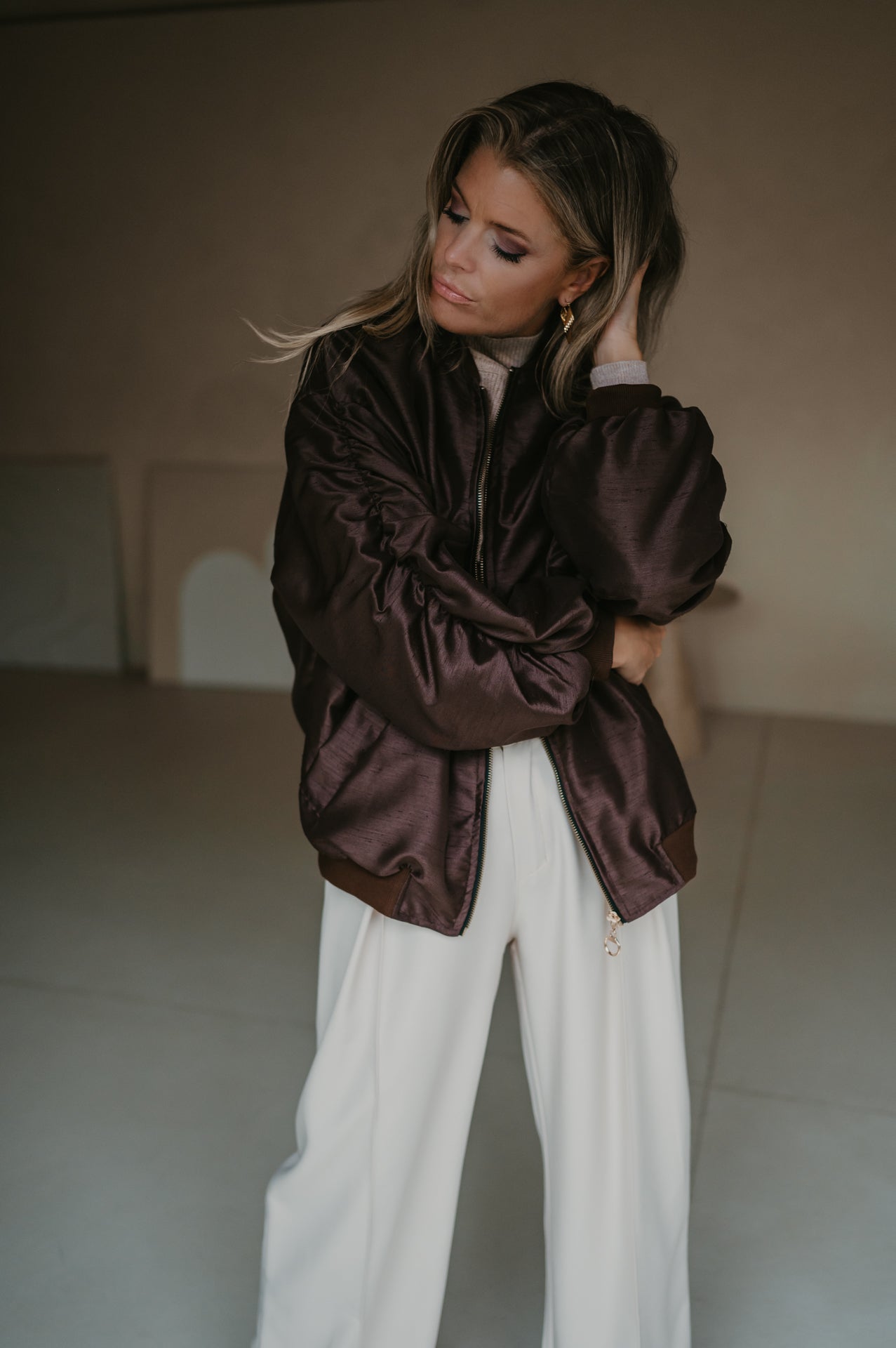 Titolo bomber jacket I Brown - Wild Souls by JV® - Bomber Jackets