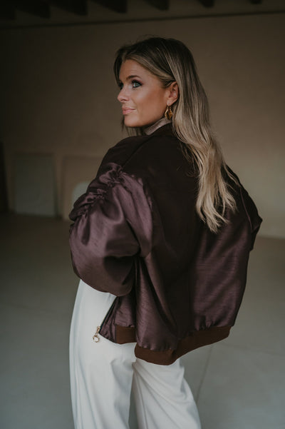 Titolo bomber jacket I Brown - Wild Souls by JV® - Bomber Jackets