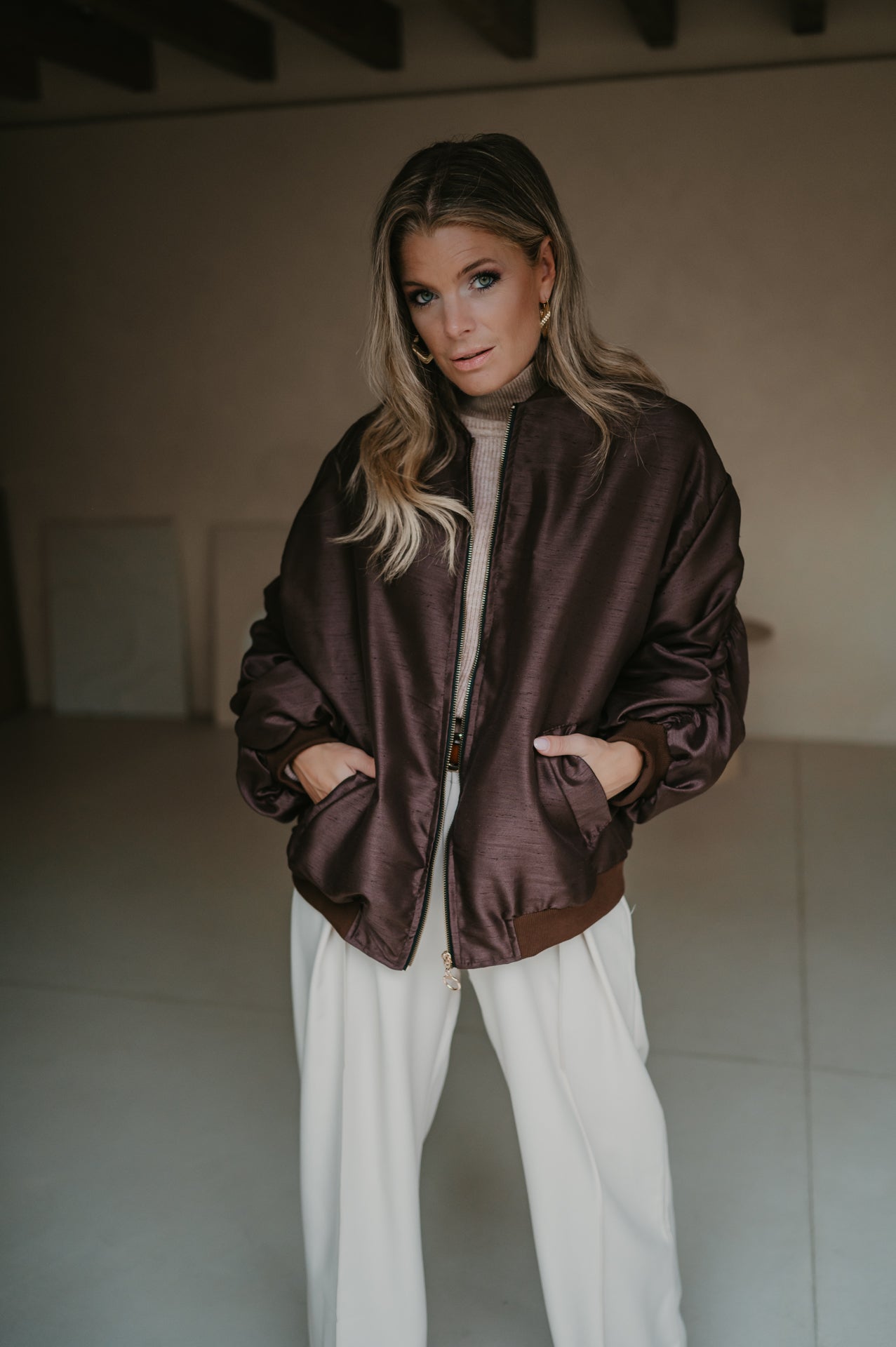 Titolo bomber jacket I Brown - Wild Souls by JV® - Bomber Jackets