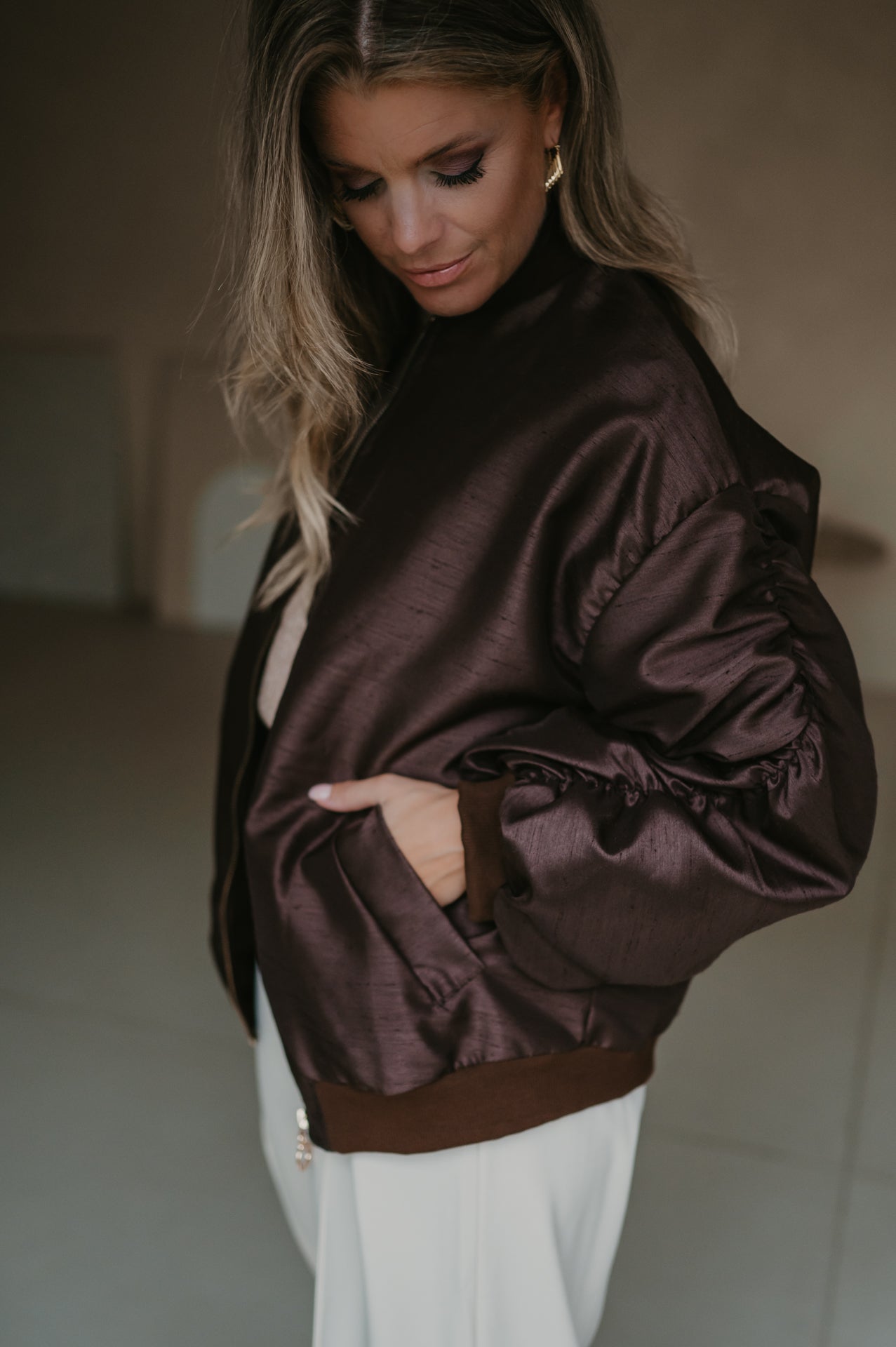 Titolo bomber jacket I Brown - Wild Souls by JV® - Bomber Jackets