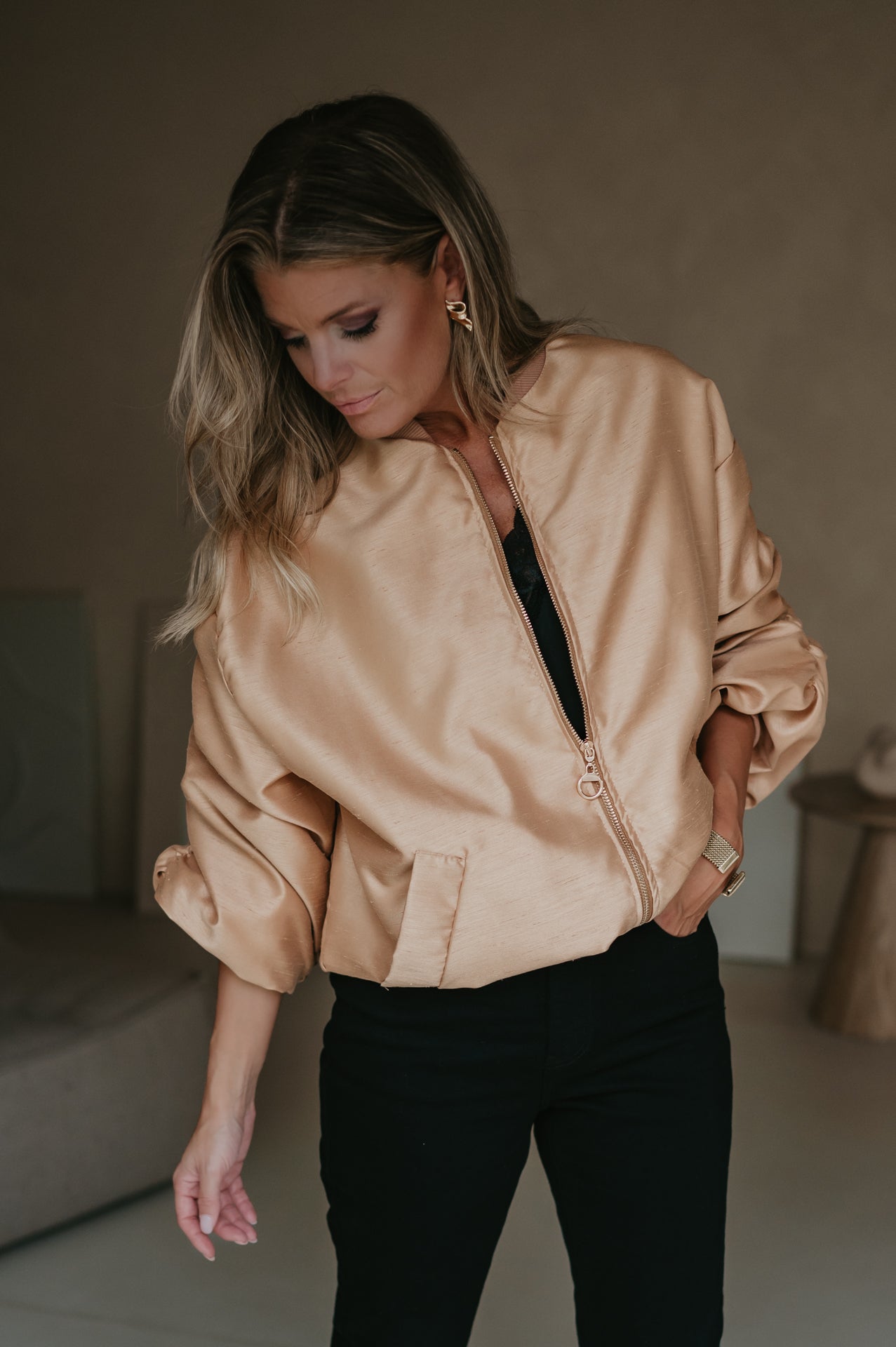 Titolo bomber jacket I Gold - Wild Souls by JV® - Bomber Jackets