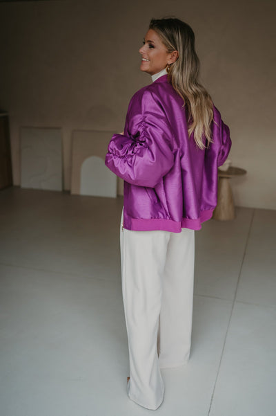 Titolo bomber jacket I Violet - Wild Souls by JV® - Bomber Jackets