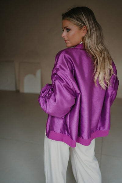 Titolo bomber jacket I Violet - Wild Souls by JV® - Bomber Jackets