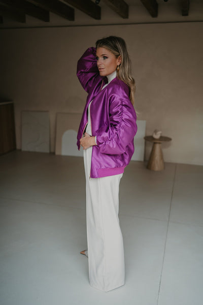 Titolo bomber jacket I Violet - Wild Souls by JV® - Bomber Jackets