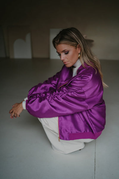 Titolo bomber jacket I Violet - Wild Souls by JV® - Bomber Jackets