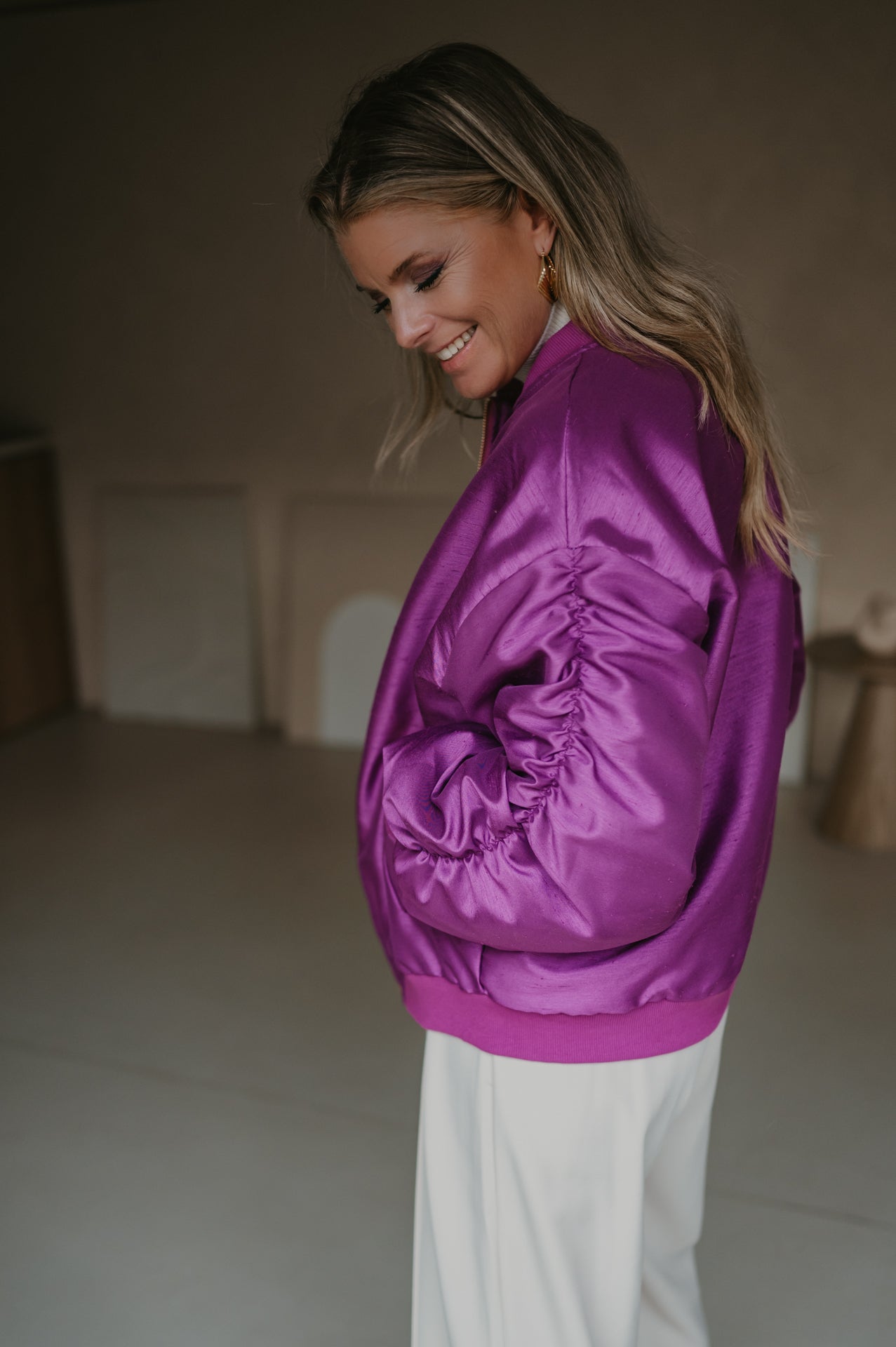 Titolo bomber jacket I Violet - Wild Souls by JV® - Bomber Jackets