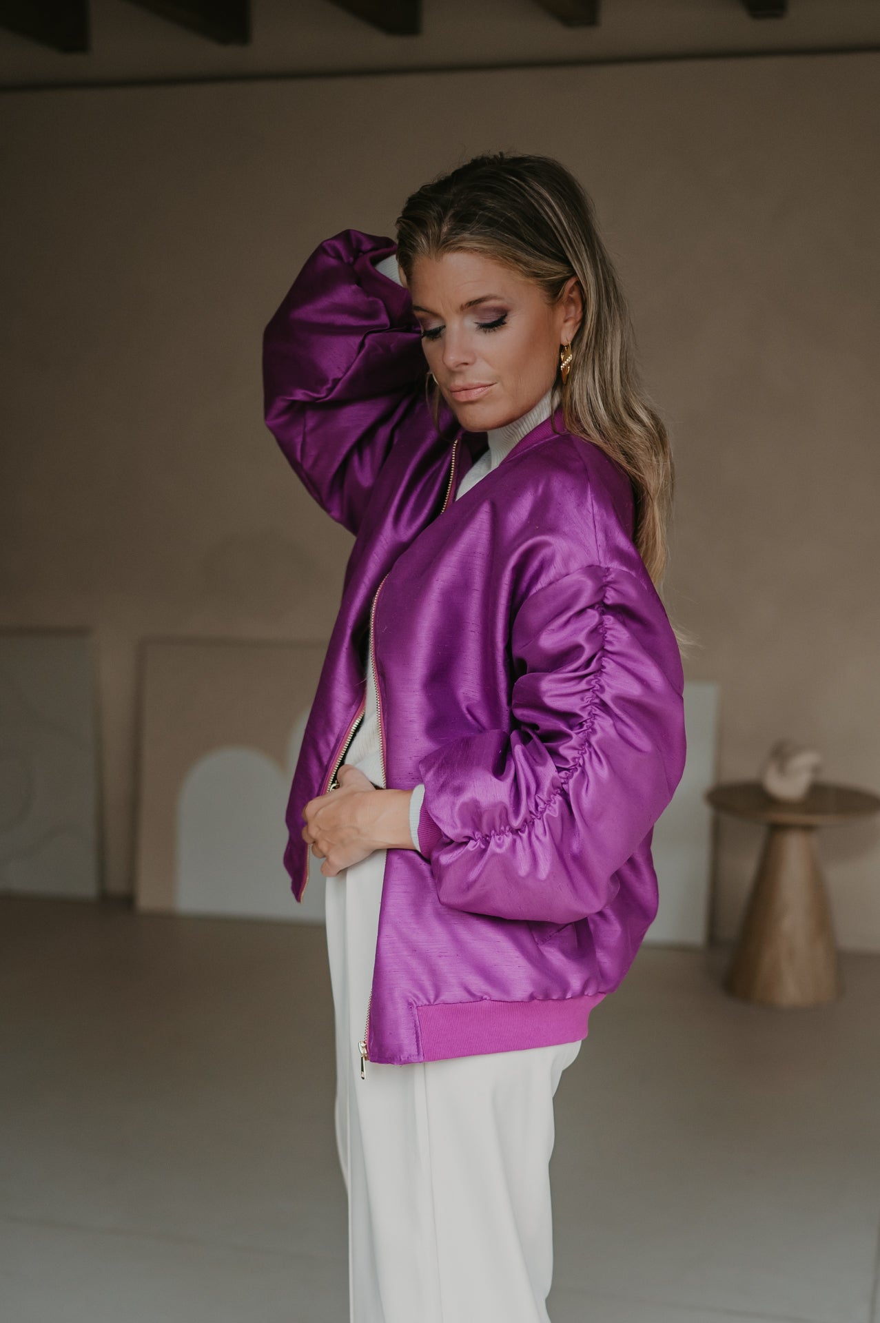 Titolo bomber jacket I Violet - Wild Souls by JV® - Bomber Jackets