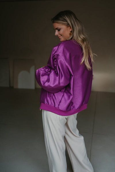 Titolo bomber jacket I Violet - Wild Souls by JV® - Bomber Jackets